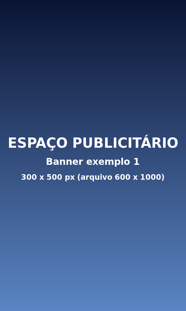 Espaço publicitário - banner exemplo 1